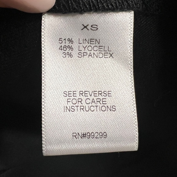 NWT Evereve Brandi Blazer Jacket. Black linen blend. Womens XS. - Picture 12 of 14